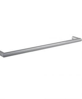 832mm Single Round Bar Brushed Stainless Steel 23 Watt Heated Towel Rail