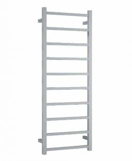 450*1200mm Straight Square 10 Bars Polished Stainless Steel 89 Watt Heated Towel Rail