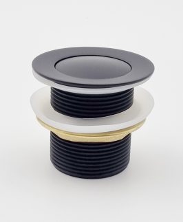 40mm Universal Bath Plug and Waste Matte Black